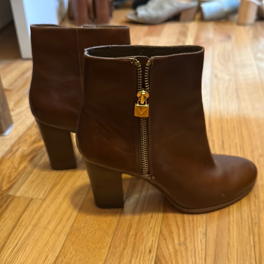 Michael Kors Brown Leather Heeled Boots